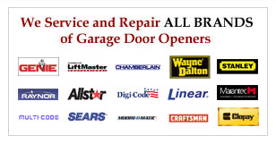 We Service and Repair All brand of garage door openeers